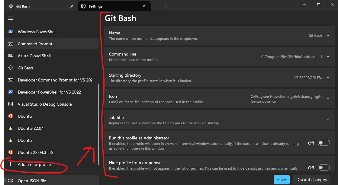 Git Bash Profile